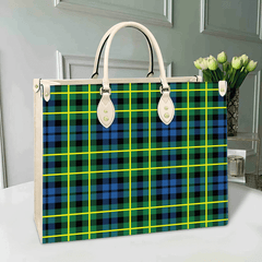 Clan Campbell Of Breadalbane Ancient Tartan Leather Bag EO24 Clan Campbell of Breadalbane Tartan Today   