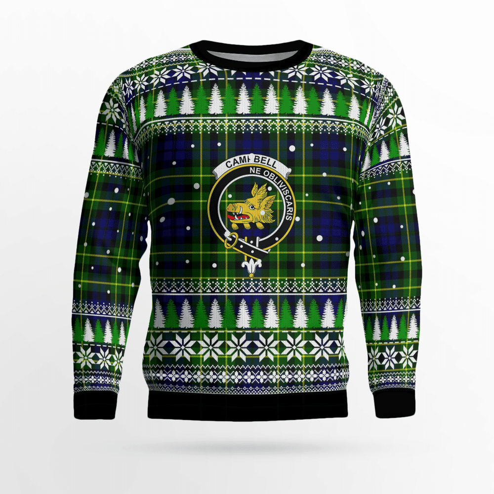 Clan Campbell of Breadalbane Modern Crest Tartan Christmas Ugly Sweater LC43 Campbell of Breadalbane Modern Crest Tartan Tartan Ugly Sweater   