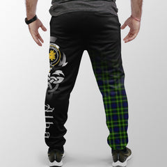 Clan Campbell Of Breadalbane Modern Tartan Crest Jogger Sweatpants  Alba Celtic Style UA74 Clan Campbell of Breadalbane Tartan Today   
