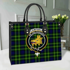 Clan Campbell Of Breadalbane Modern Tartan Crest Leather Bag XM75 Clan Campbell of Breadalbane Tartan Today   