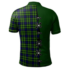 Clan Campbell of Breadalbane Modern Tartan Polo Shirt - Lion Rampant And Celtic Thistle Style JN84 Campbell of Breadalbane Modern Tartan Tartan Polo   