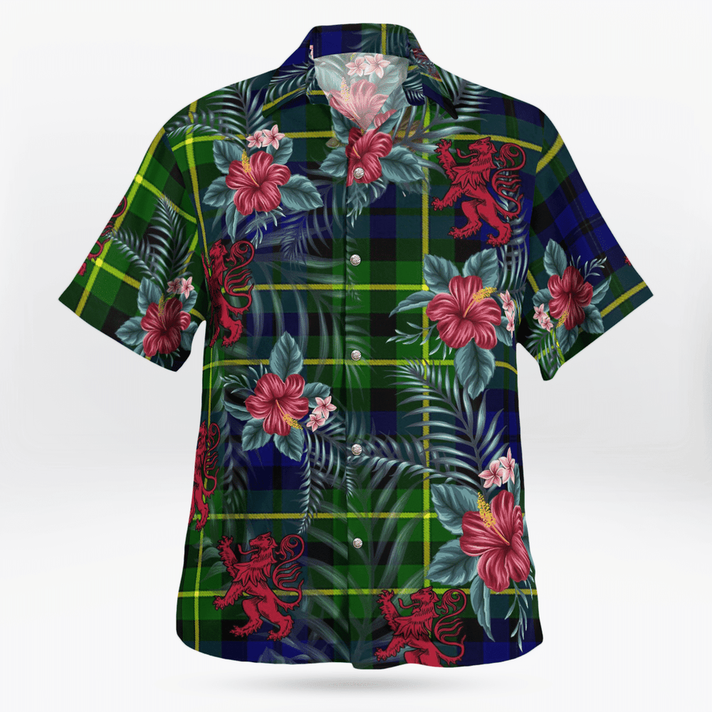 Clan Campbell of Breadalbane Modern Tartan Scottish Lion Hawaiian Shirt ZS17 Campbell of Breadalbane Modern Tartan Tartan Hawaii Shirt   