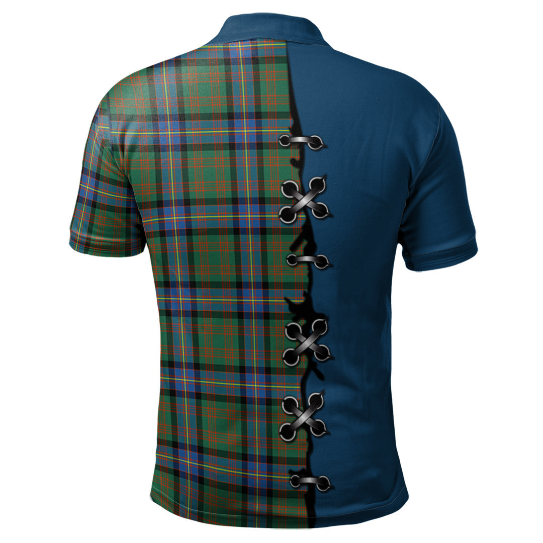 Clan Cochrane Ancient Tartan Polo Shirt - Lion Rampant And Celtic Thistle Style TB91 Cochrane Ancient Tartan Tartan Polo   
