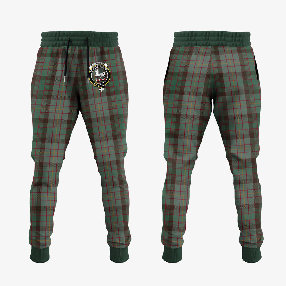 Clan Cochrane Hunting Tartan Crest Jogger Sweatpants GX22 Clan Cochrane Tartan Today   