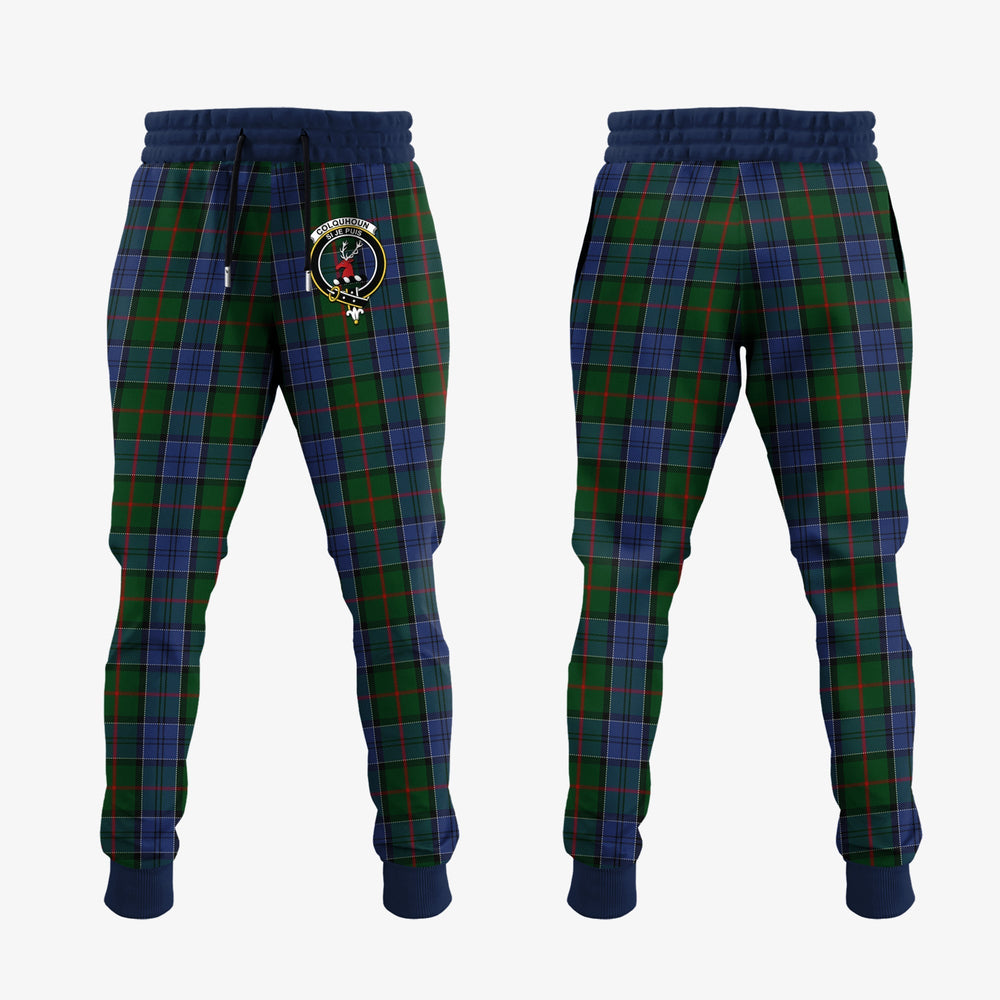 Clan Colquhoun Tartan Crest Jogger Sweatpants HS82 Clan Colquhoun Tartan Today   