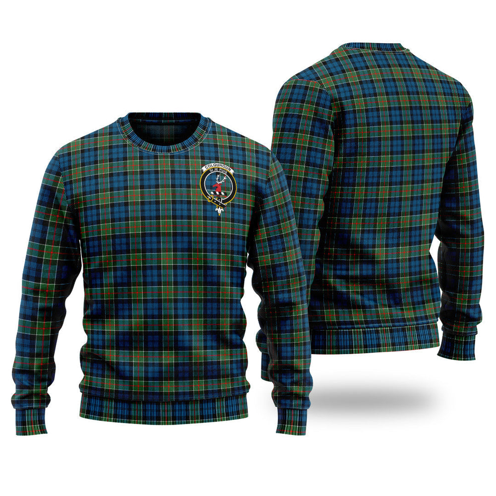 Clan Colquhoun Ancient Tartan Christmas Ugly Sweater PL30 Colquhoun Ancient Tartan Tartan Sweater   