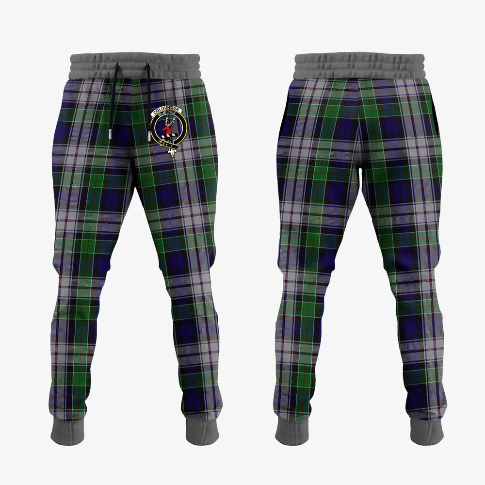Clan Colquhoun Dress Tartan Crest Jogger Sweatpants LD83 Clan Colquhoun Tartan Today   