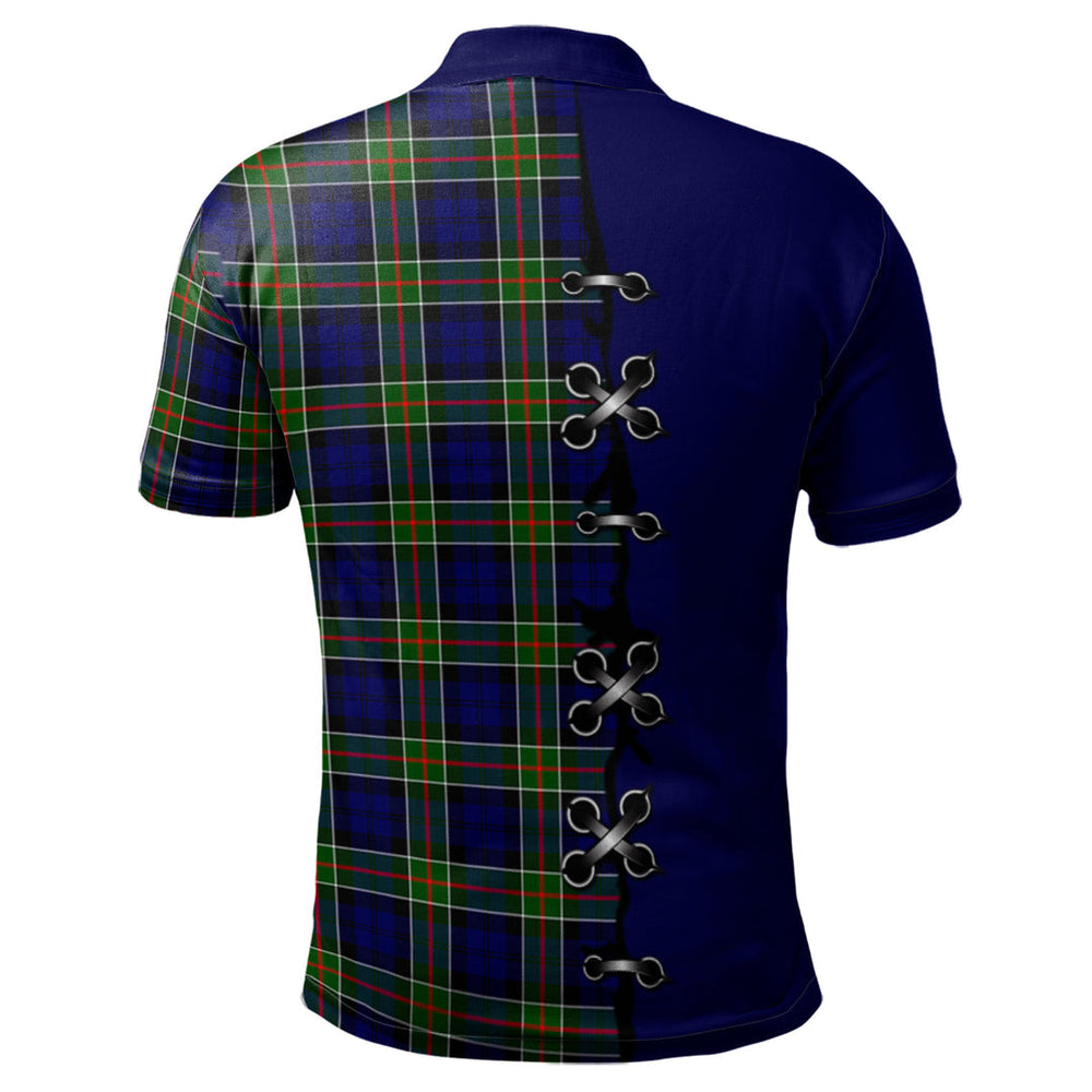 Clan Colquhoun Modern Tartan Polo Shirt - Lion Rampant And Celtic Thistle Style ZW11 Colquhoun Modern Tartan Tartan Polo   