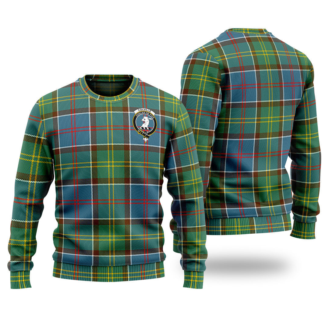 Clan Colville Tartan Christmas Ugly Sweater AY95 Colville Tartan Tartan Sweater   