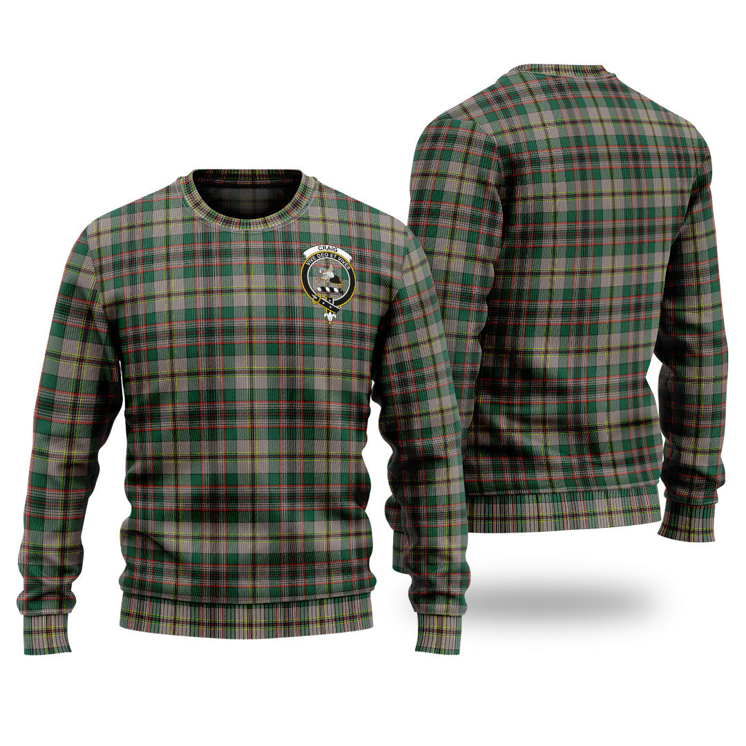 Clan Craig Ancient Tartan Christmas Ugly Sweater MA17 Craig Ancient Tartan Tartan Sweater   