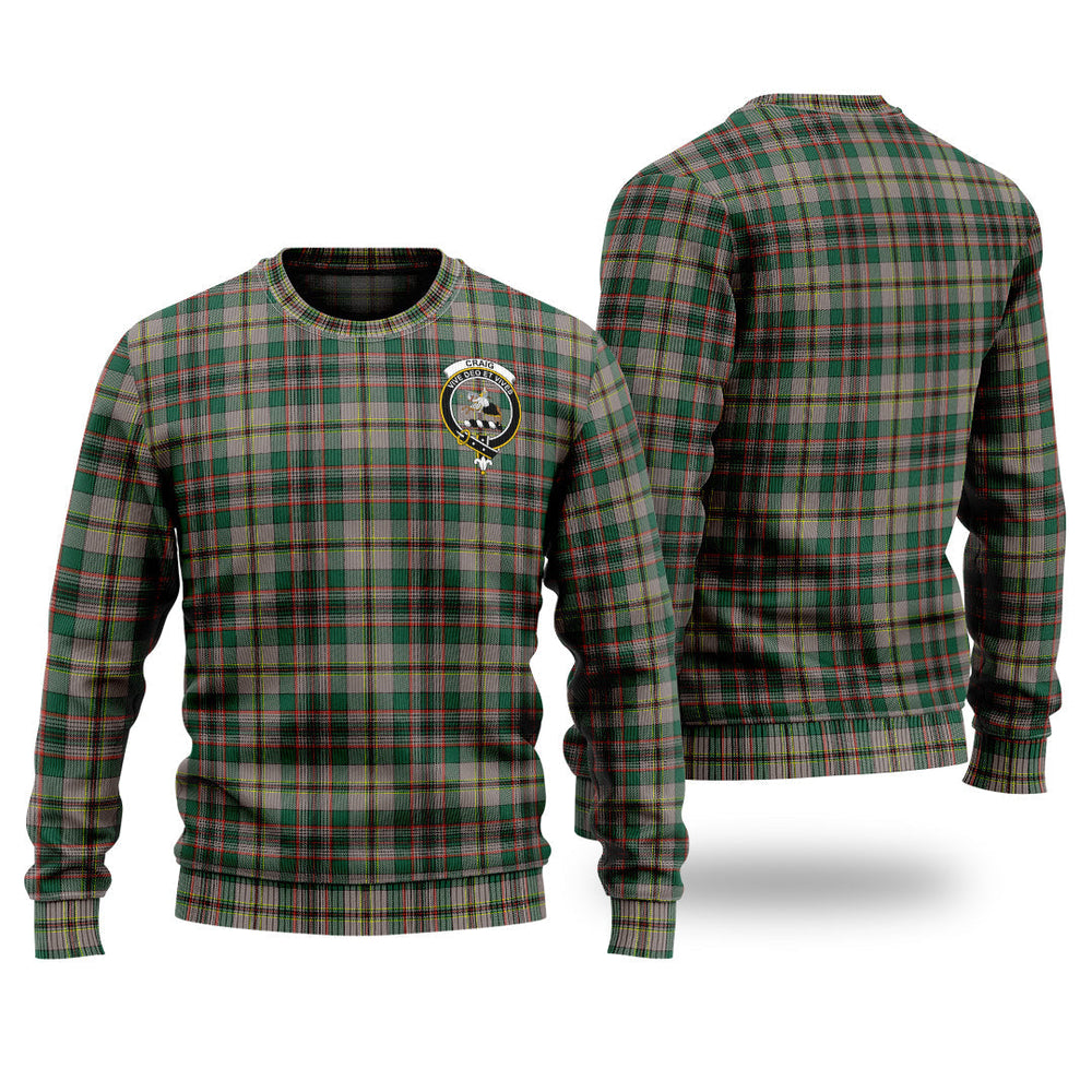 Clan Craig Ancient Tartan Christmas Ugly Sweater MA17 Craig Ancient Tartan Tartan Sweater   