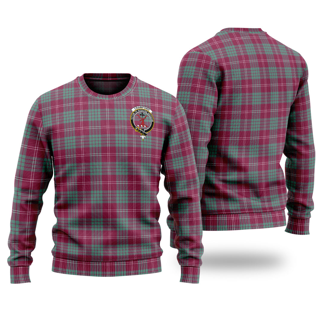 Clan Crawford Ancient Tartan Christmas Ugly Sweater XY67 Crawford Ancient Tartan Tartan Sweater   