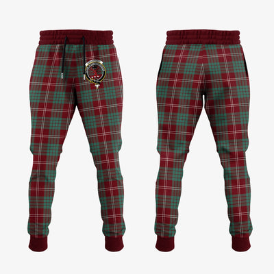 Clan Crawford Modern Tartan Crest Jogger Sweatpants