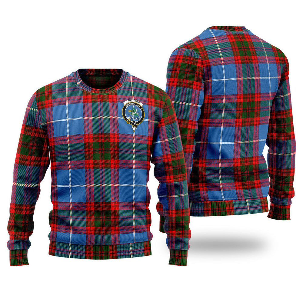 Clan Crichton Tartan Christmas Ugly Sweater CZ29 Crichton Tartan Tartan Sweater   