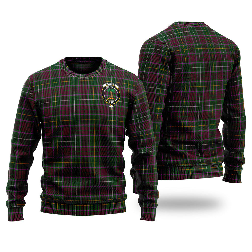 Clan Crosbie Red Tartan Christmas Ugly Sweater LC64 Crosbie Red Tartan Tartan Sweater   