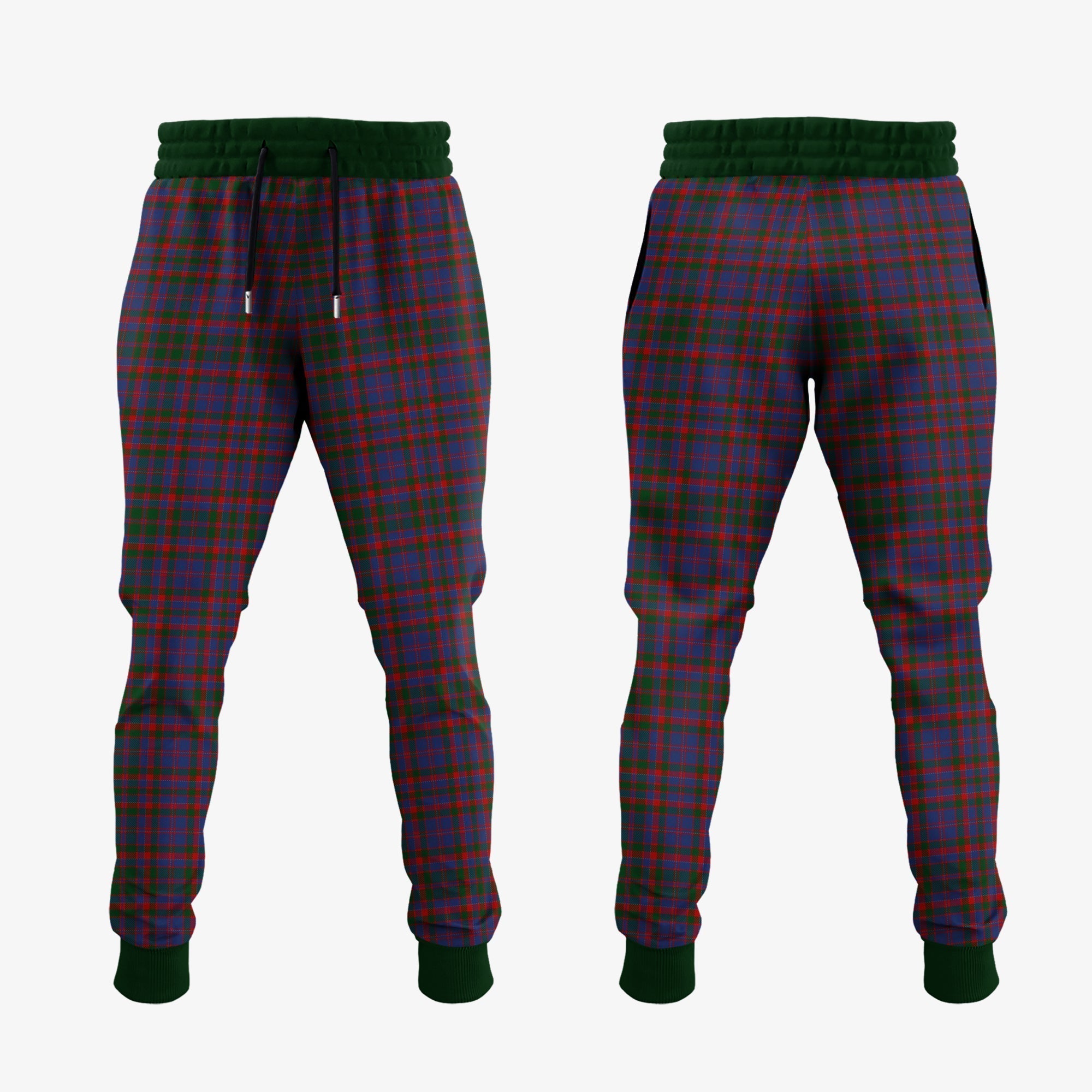 Clan Cumming Tartan Crest Jogger Sweatpants SS79 Clan Cumming Tartan Today   