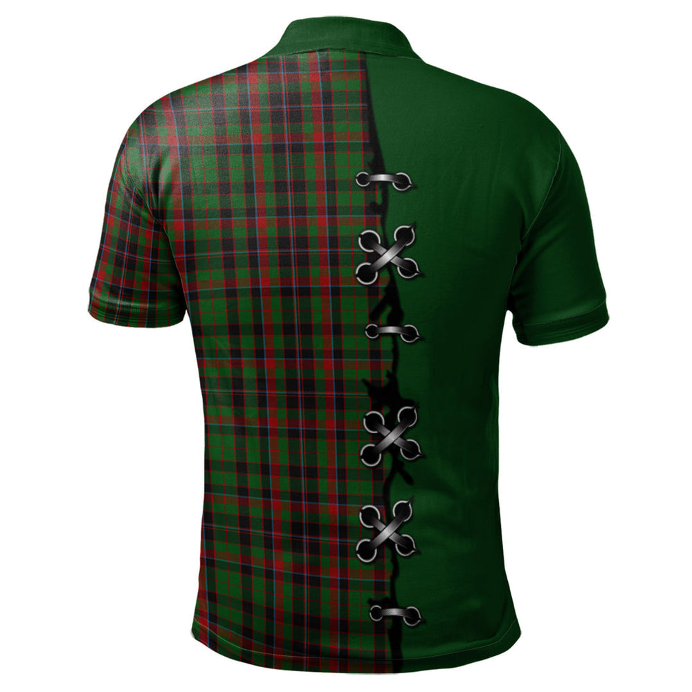 Clan Cumming Hunting Tartan Polo Shirt - Lion Rampant And Celtic Thistle Style QP18 Cumming Hunting Tartan Tartan Polo   