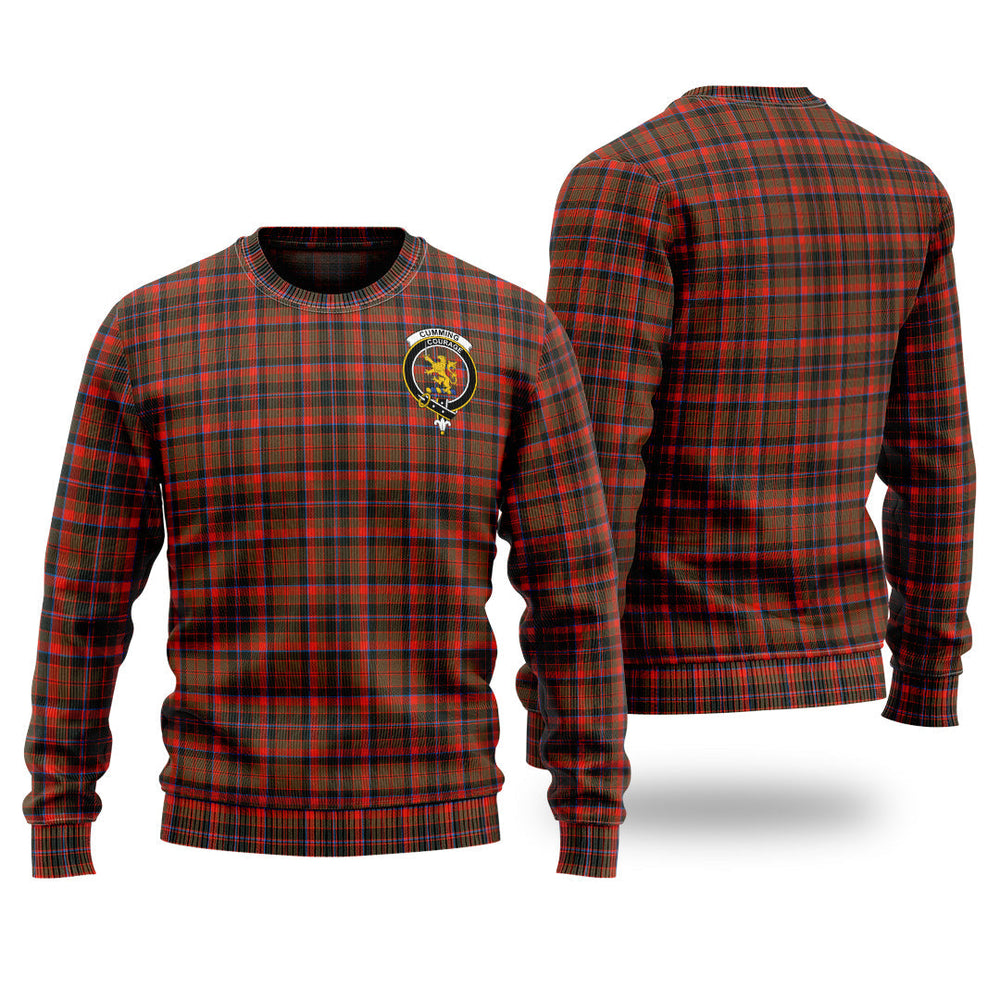 Clan Cumming Hunting Weathered Tartan Christmas Ugly Sweater OR28 Cumming Hunting Weathered Tartan Tartan Sweater   