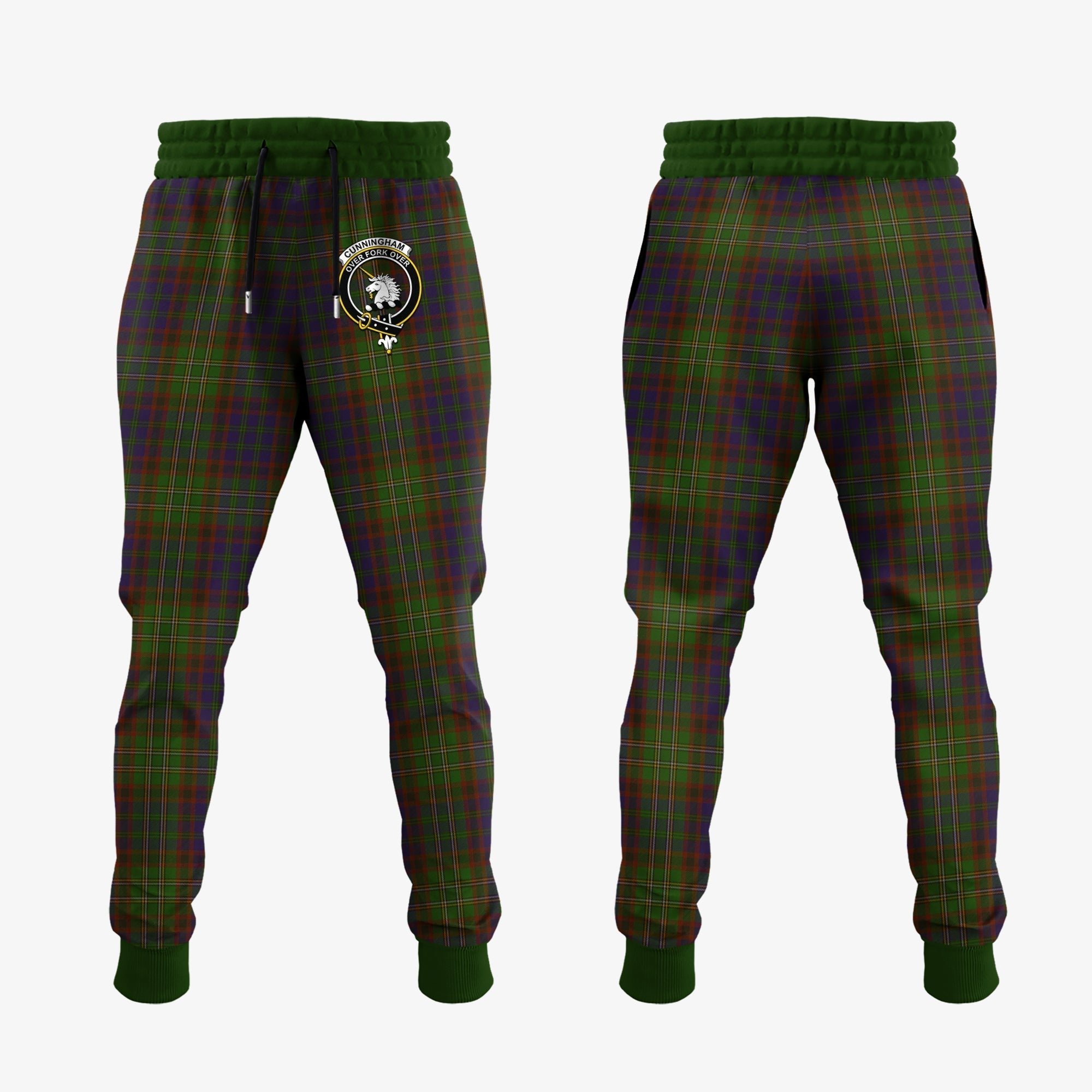 Clan Cunningham Hunting Modern Tartan Crest Jogger Sweatpants TS55 Clan Cunningham Tartan Today   