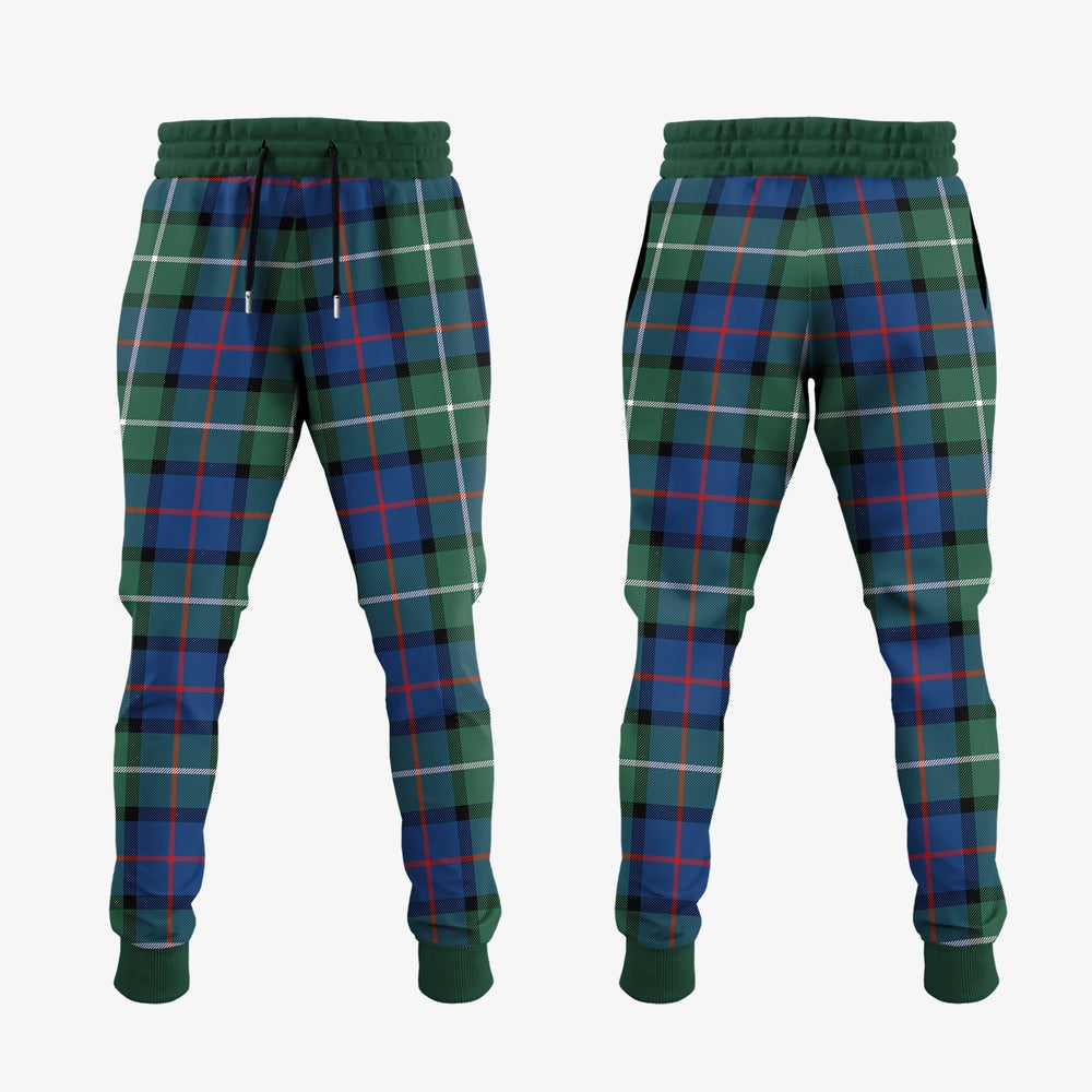 Clan Davidson Of Tulloch Tartan Crest Jogger Sweatpants ZA54 Clan Davidson Tartan Today   