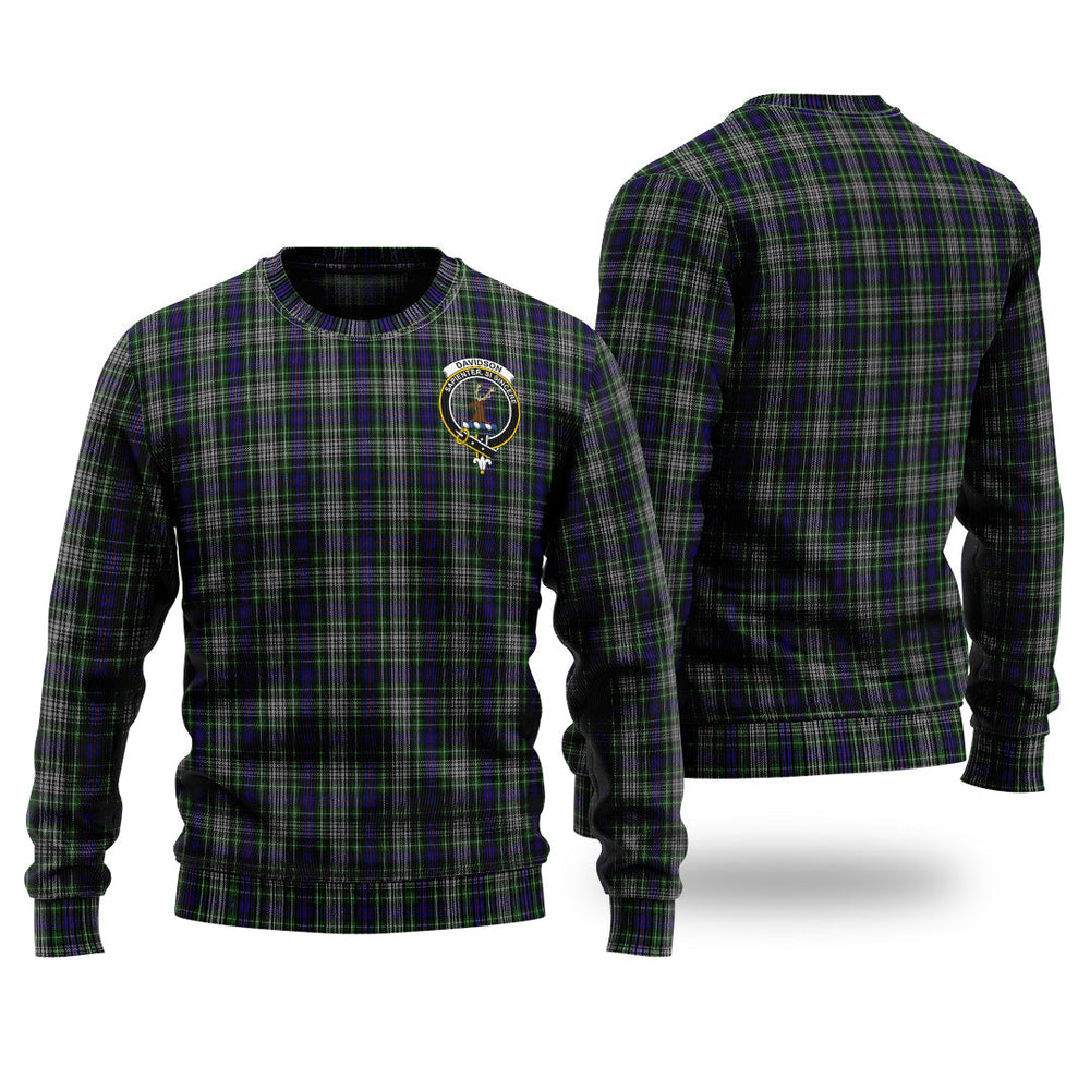 Clan Davidson Of Tulloch Dress Tartan Christmas Ugly Sweater RE11 Davidson Of Tulloch Dress Tartan Tartan Sweater   