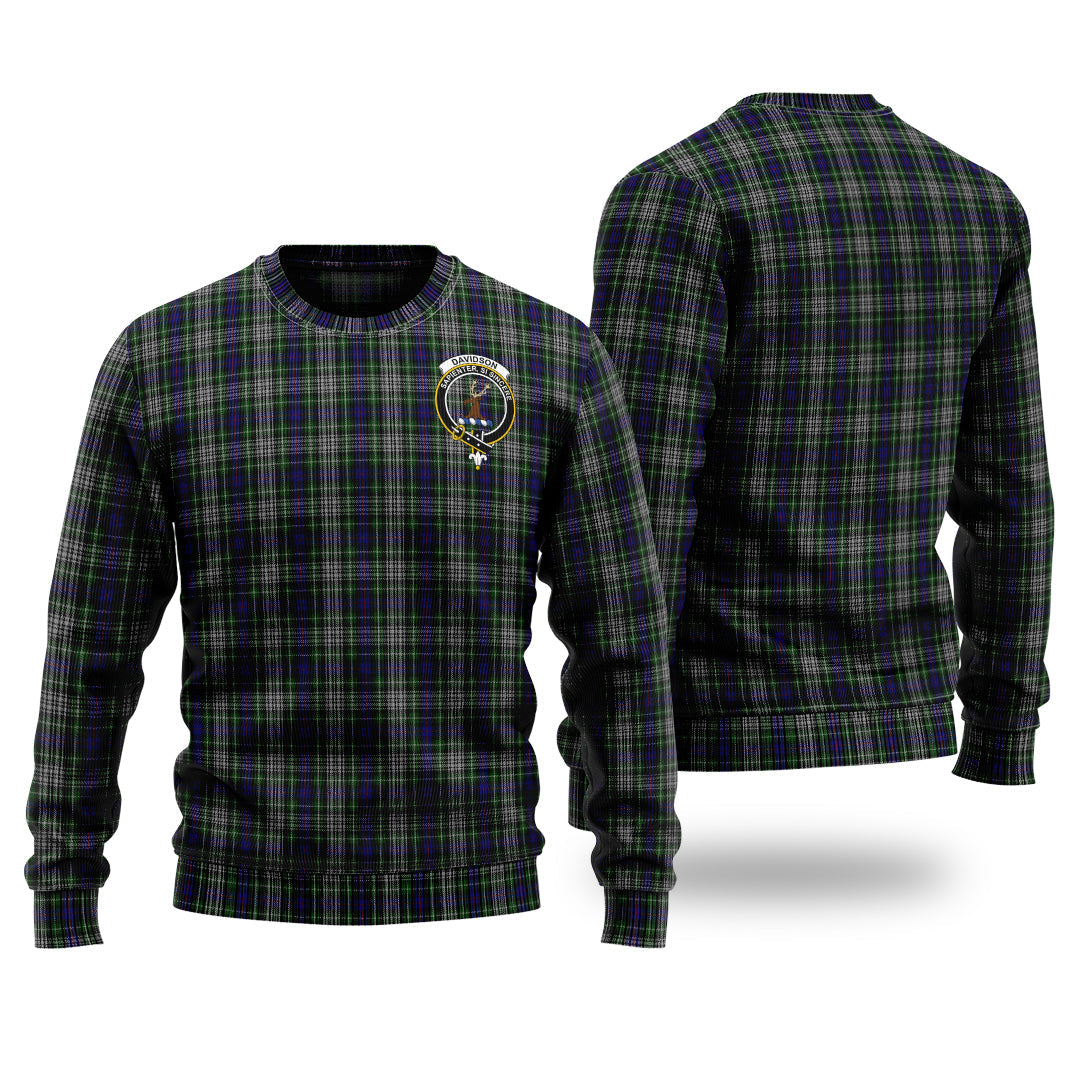 Clan Davidson Of Tulloch Dress Tartan Christmas Ugly Sweater RE11 Davidson Of Tulloch Dress Tartan Tartan Sweater   