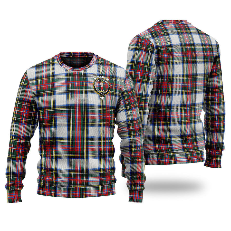 Clan Dennistoun Tartan Christmas Ugly Sweater WI55 Dennistoun Tartan Tartan Sweater   