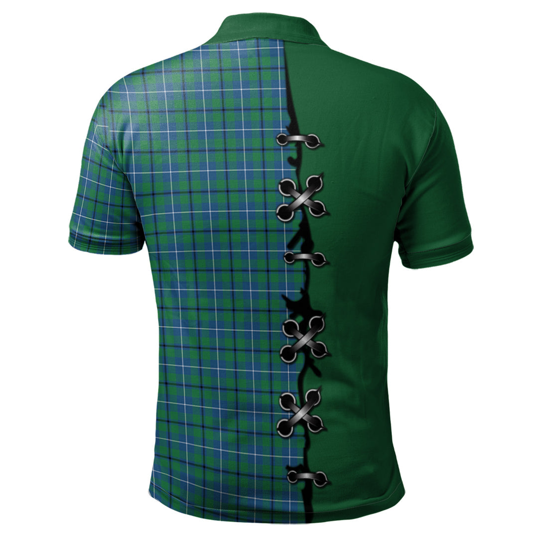 Clan Douglas Ancient Tartan Polo Shirt - Lion Rampant And Celtic Thistle Style BG27 Douglas Ancient Tartan Tartan Polo   