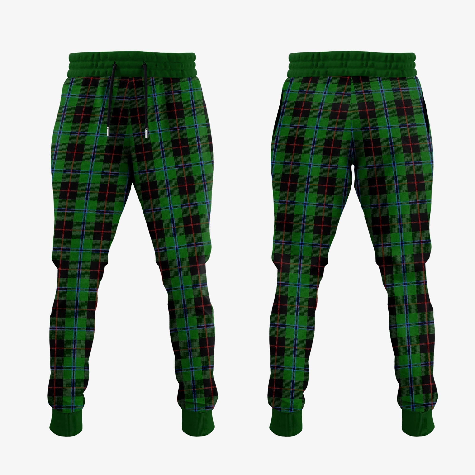Clan Douglas Black Tartan Crest Jogger Sweatpants PX70 Clan Douglas Tartan Today   