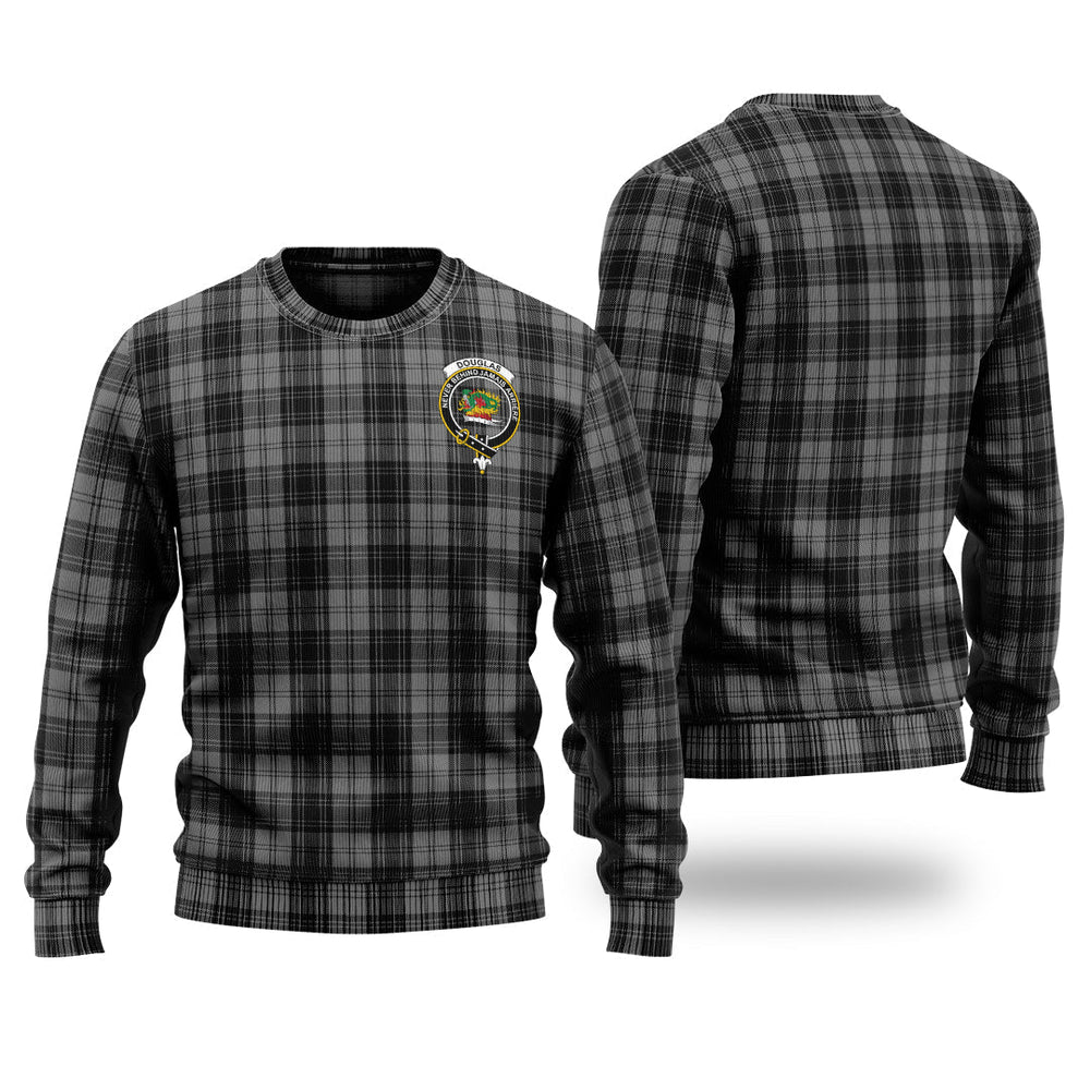 Clan Douglas Grey Tartan Christmas Ugly Sweater OS11 Douglas Grey Tartan Tartan Sweater   