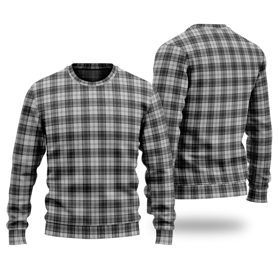 Clan Douglas Grey Modern Tartan Christmas Ugly Sweater VK95 Douglas Grey Modern Tartan Tartan Sweater   