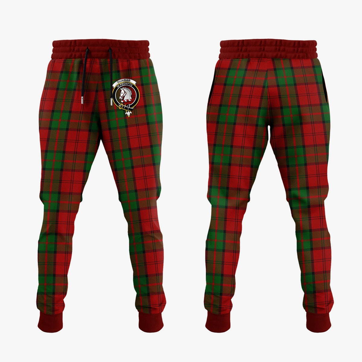 Clan Dunbar Tartan Crest Jogger Sweatpants UB28 Clan Dunbar Tartan Today   