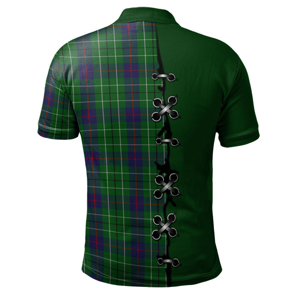 Clan Duncan Tartan Polo Shirt - Lion Rampant And Celtic Thistle Style NP97 Duncan Tartan Tartan Polo   
