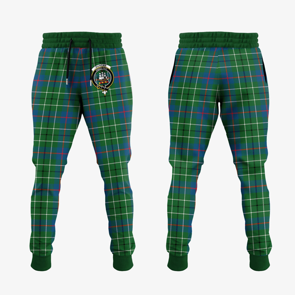 Clan Duncan Ancient Tartan Crest Jogger Sweatpants HR37 Clan Duncan Tartan Today   