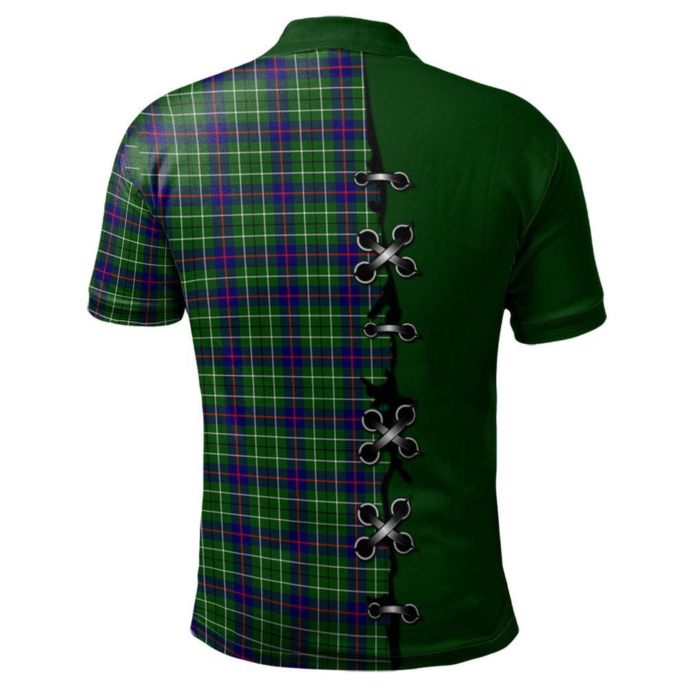 Clan Duncan Modern Tartan Polo Shirt - Lion Rampant And Celtic Thistle Style WV32 Duncan Modern Tartan Tartan Polo   