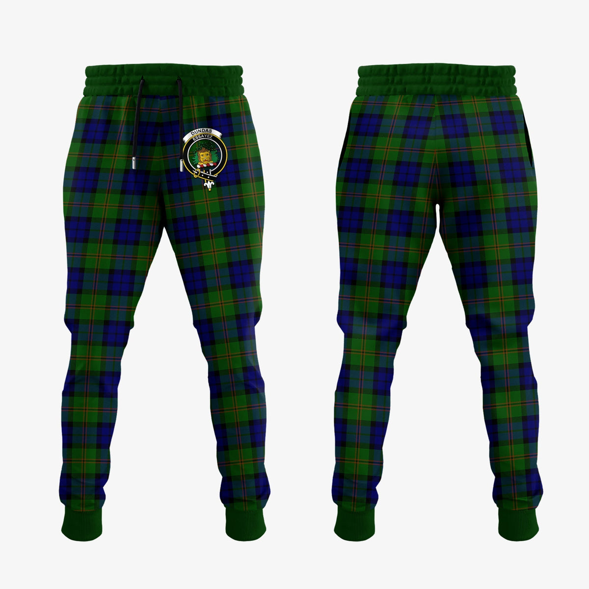 Clan Dundas Modern Tartan Crest Jogger Sweatpants BD22 Clan Dundas Tartan Today   