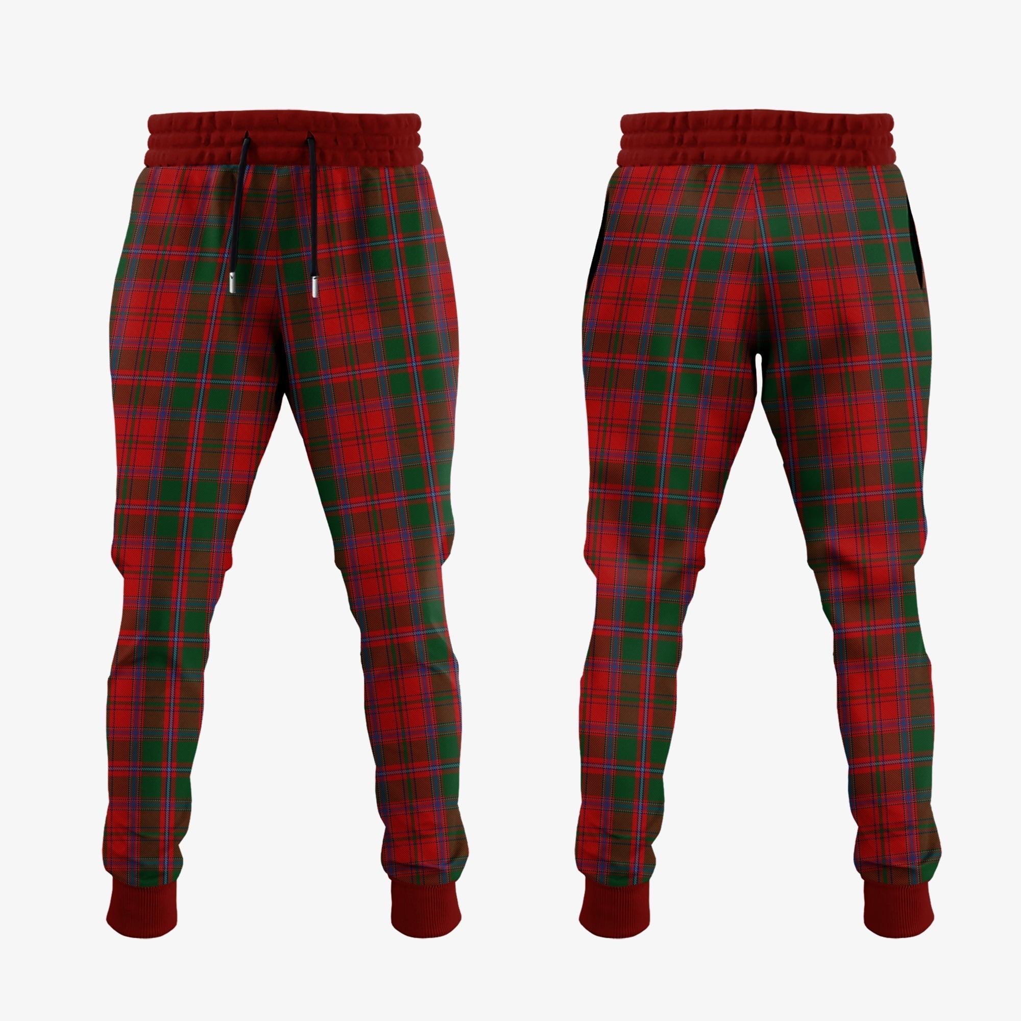 Clan Dundas Red Tartan Crest Jogger Sweatpants XB42 Clan Dundas Tartan Today   