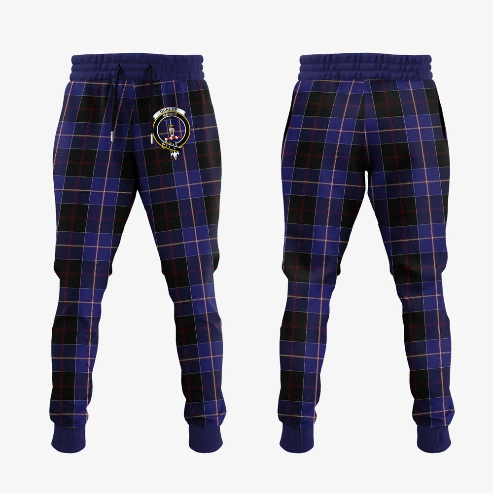 Clan Dunlop Tartan Crest Jogger Sweatpants KR22 Clan Dunlop Tartan Today   