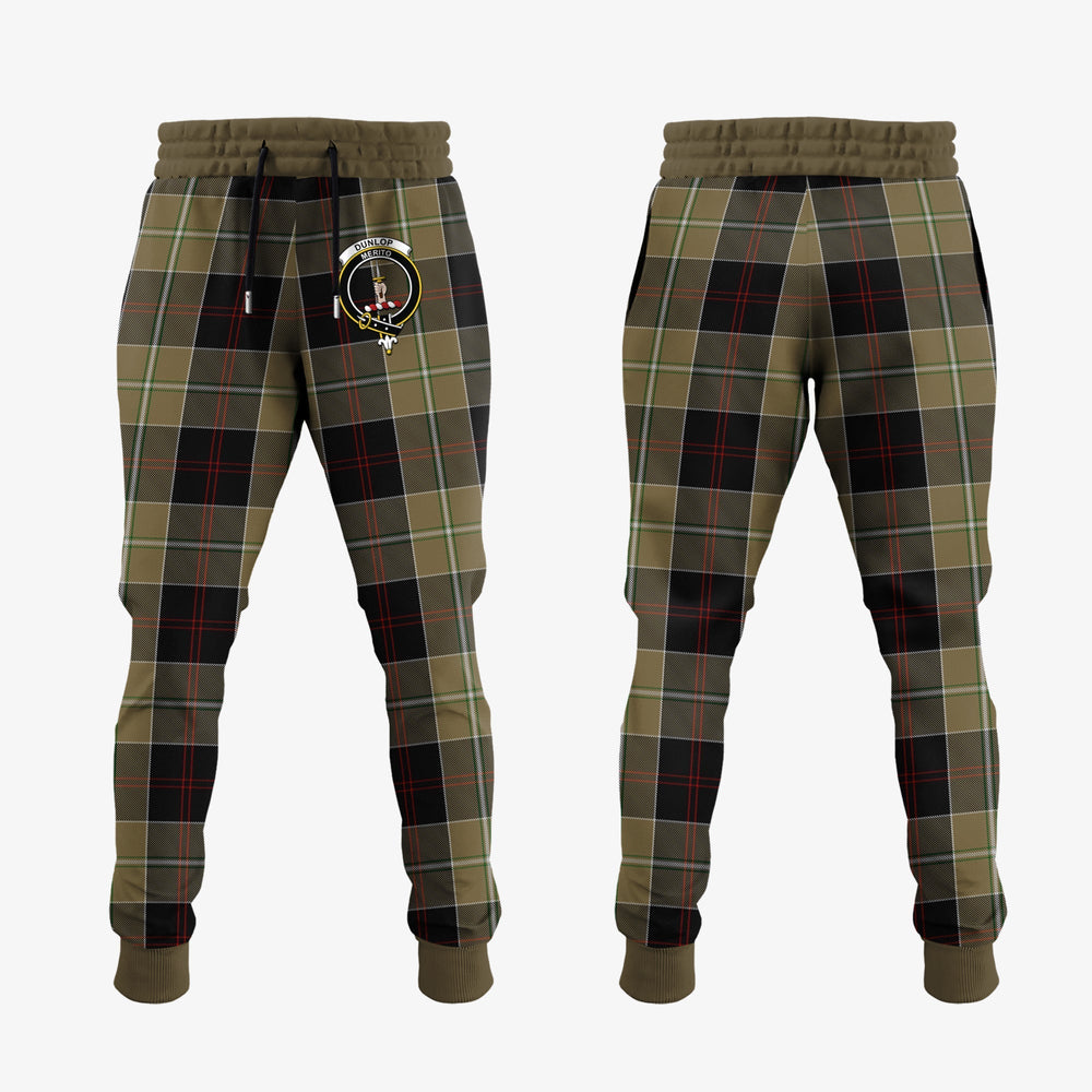 Clan Dunlop Hunting Tartan Crest Jogger Sweatpants MK84 Clan Dunlop Tartan Today   