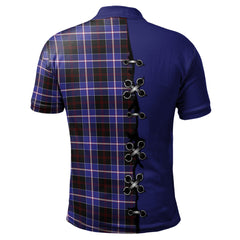 Clan Dunlop Modern Tartan Polo Shirt - Lion Rampant And Celtic Thistle Style JI94 Dunlop Modern Tartan Tartan Polo   