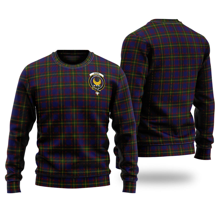 Clan Durie Tartan Christmas Ugly Sweater EA12 Durie Tartan Tartan Sweater   
