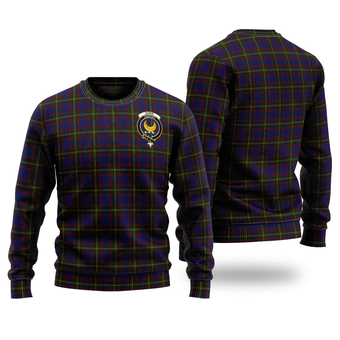 Clan Durie Tartan Christmas Ugly Sweater EA12 Durie Tartan Tartan Sweater   