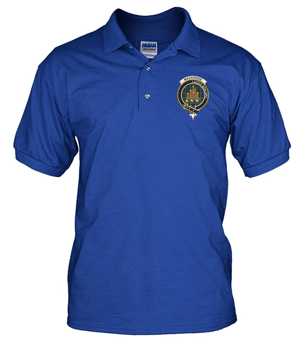 Clan Mackenzie Family Crest Polo T-Shirt VS VA90 Mackenzie Tartan VS Tartan Polo   