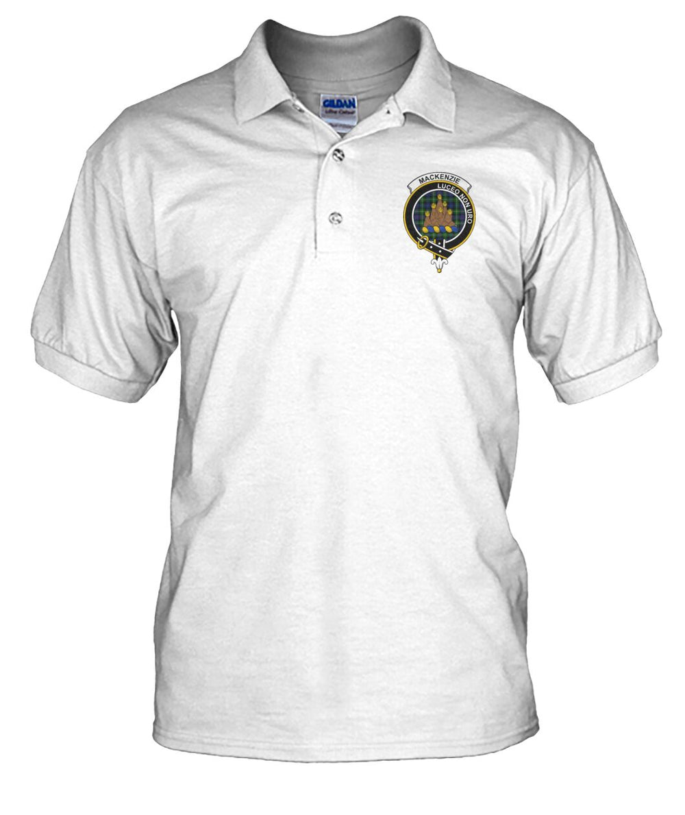 Clan Mackenzie Family Crest Polo T-Shirt VS VA90 Mackenzie Tartan VS Tartan Polo   