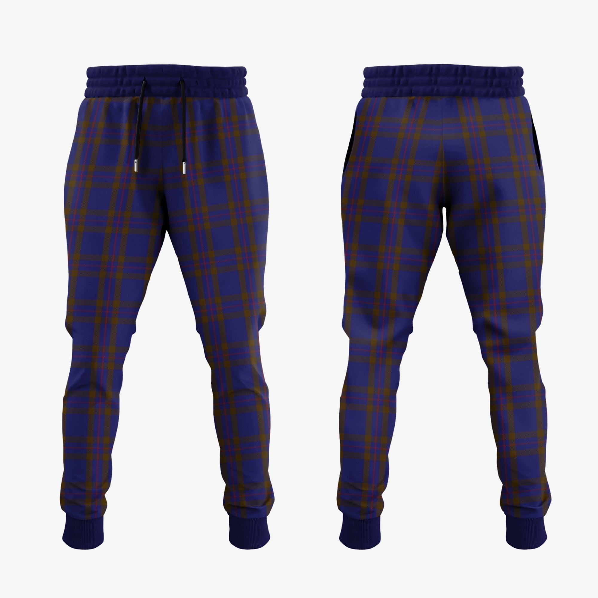 Clan Elliot Tartan Crest Jogger Sweatpants KL13 Clan Elliot Tartan Today   