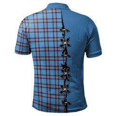 Clan Elliot Ancient Tartan Polo Shirt - Lion Rampant And Celtic Thistle Style CQ97 Elliot Ancient Tartan Tartan Polo   