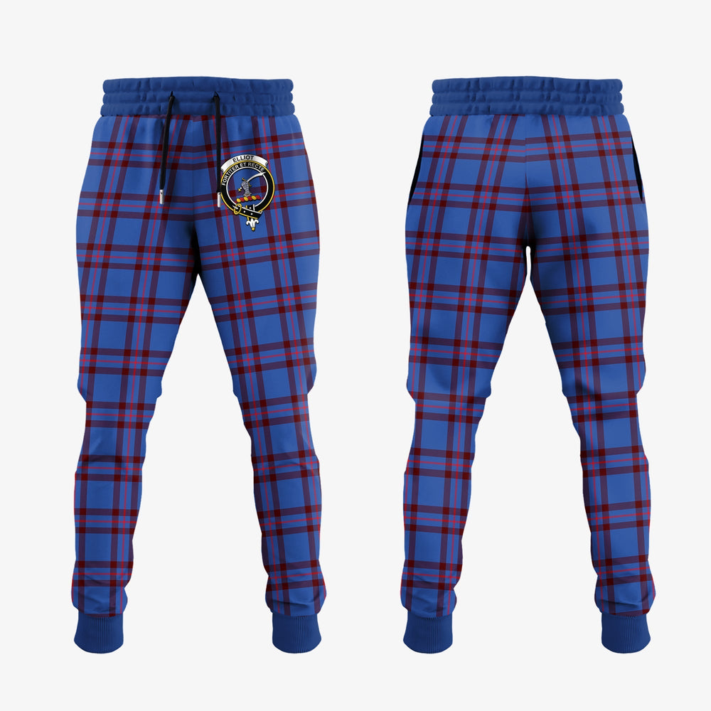 Clan Elliot Modern Tartan Crest Jogger Sweatpants MF79 Clan Elliot Tartan Today   