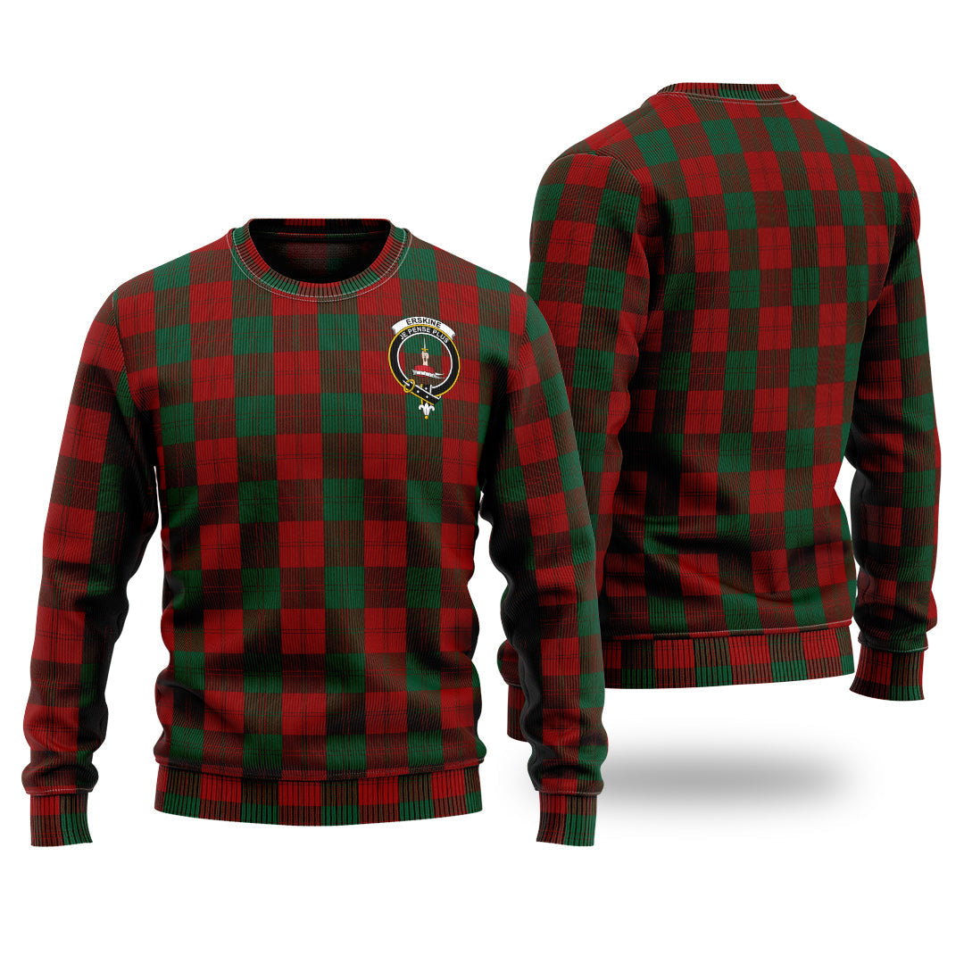 Clan Erskine Tartan Christmas Ugly Sweater XD60 Erskine Tartan Tartan Sweater   