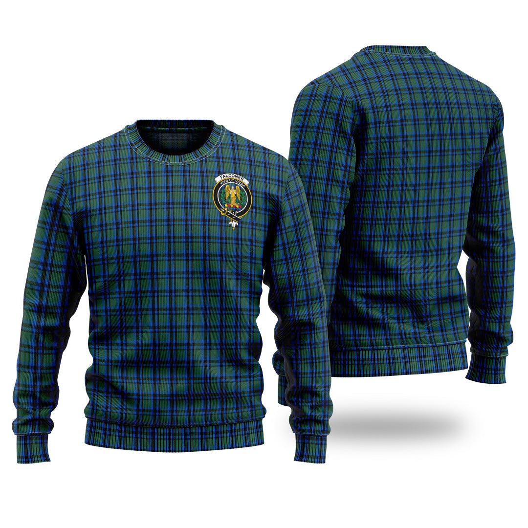 Clan Falconer Tartan Christmas Ugly Sweater PG19 Falconer Tartan Tartan Sweater   