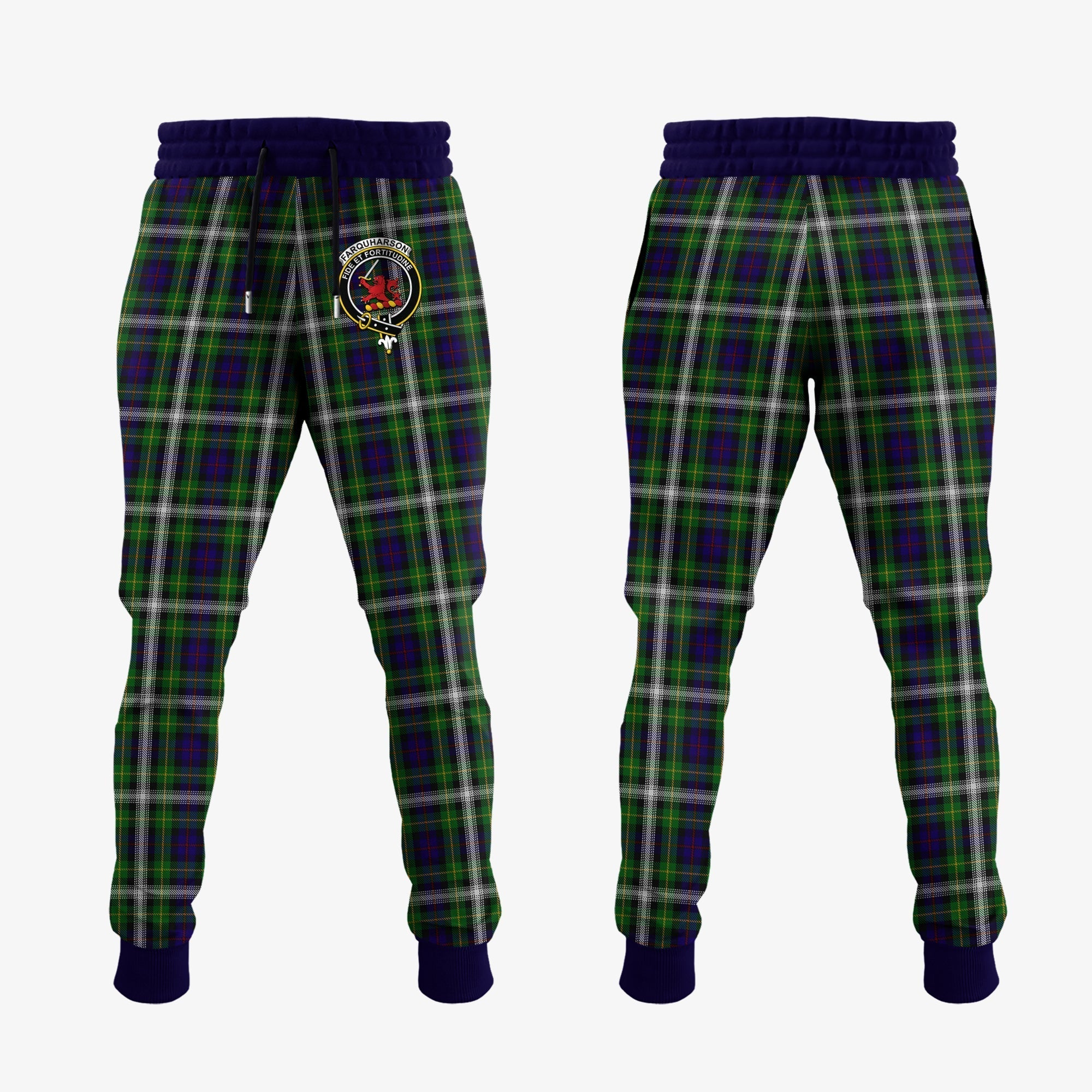 Clan Clan Farquharson Dress Tartan Crest Jogger Sweatpants BK47 Clan Farquharson Tartan Today   